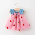 Vestido Infantil fofo moranguinhos